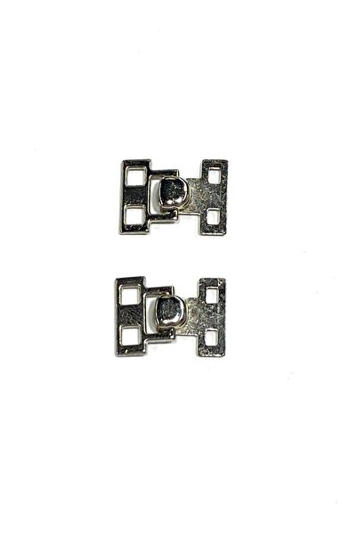 karantuhafiye Metal Cardigan Vest Clip / Metal Clip / Silver / 2 Pieces