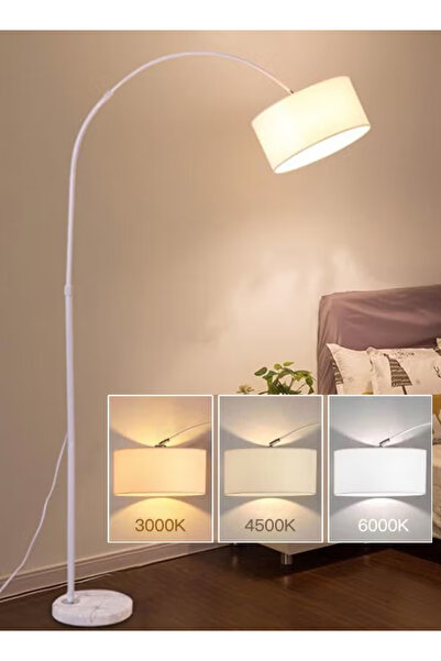 TAPIT مصباح أرضي على شكل قوس لغرفة المعيشة مع مصباح LED بثلاث درجات حرارة لون...