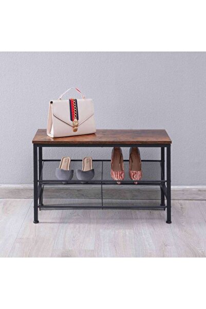 PAN HOME Riverridge Shoe Rack 6 Pairs 74.9x30x45cm - Brown