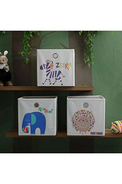 PAN HOME Elephant Storage Box 33x33x33 Cm - Beige