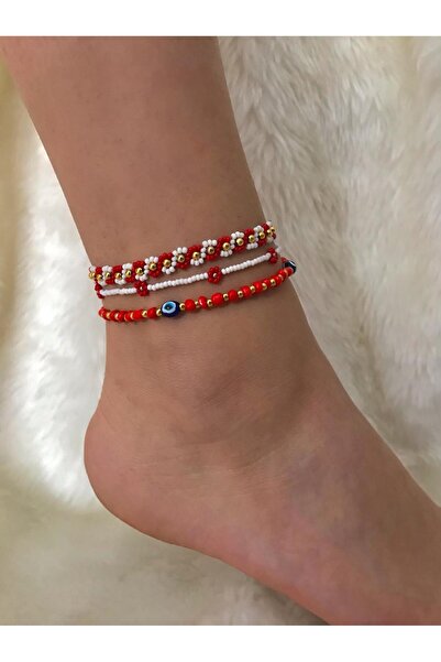 Beykan handmade 3-Piece Luck Series Anklet