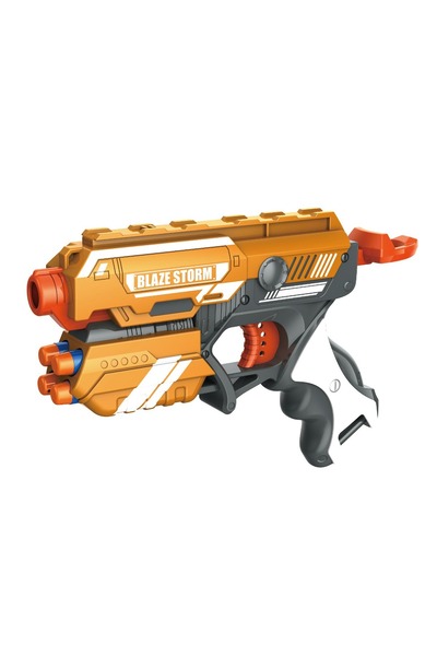 Zapp Toys Pistol cu 5 gloante din burete, Blaze Storm, Zapp Toys, Portocaliu
