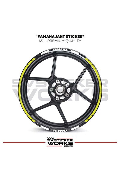 ARONA Yamaha Wheel Sticker Set High Quality 16-Piece Wheel Set Yamaha Compatible