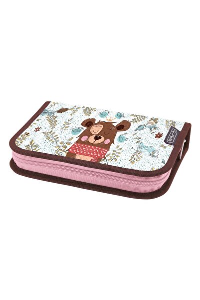 Herlitz Penar echipat cu un compartiment, Herlitz, Cute Bear, 34 piese