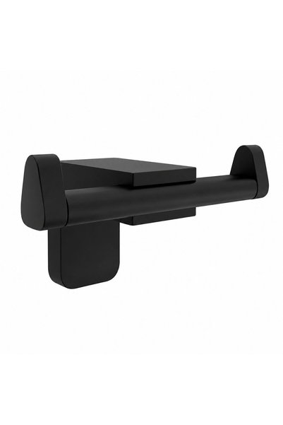 PNR HİJYEN Stainless Steel Wall Mounted Bathroom Hanger Black