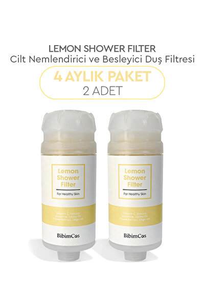 Bibimcos Lemon Shower Filter - Limon Özlü Duş Filtresi 2'li (4 Aylık Paket)