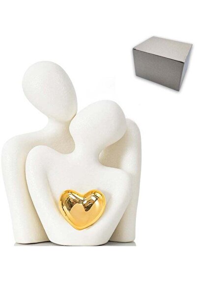 Generic Mini Couple Statue Tv Stand Decor Items for Living Room, Abstract Scu...