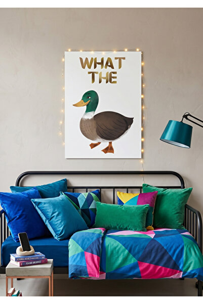 woodretro What The Duck Pictură modernă cu poster pentru camera tinerilor - G...