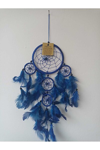 kapadokyahediyelik Renkli Tüylü Küçük Boy Düş Kapanı (Dream Catcher) Duvar Sü...