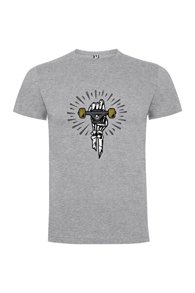 iLovePrints Metallic Skateboard Grip Tshirt