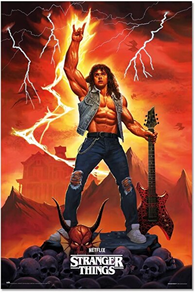 ESSESORIES Stranger Things Music Movie Poster Wall Art Room Decor Self Adhesive
