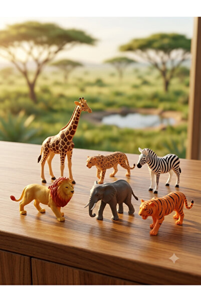 Animal World 6’lı vahşi hayvan seti büyük boy