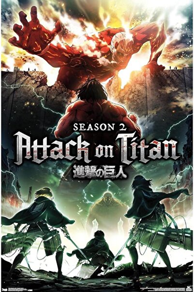 ESSESORIES Attack On Titan Season Teaser One Sheet Anime Poster Wall Art Room...