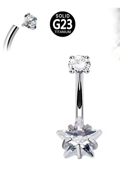 AMALFİ Σκουλαρίκια Piercing, Αξεσουάρ, Σκουλαρίκι Αφαλού από Τιτάνιο
