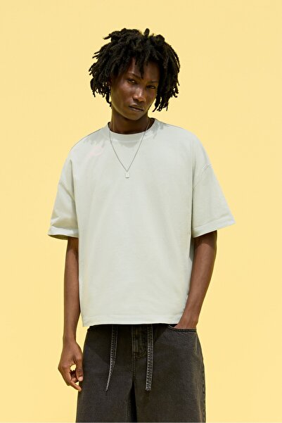 LEFTIES Soluk efektli desenli t-shirt
