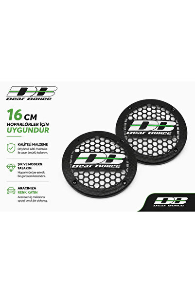 deaf bonce 16cm Hoparlör Kapağı - Logolu Kaliteli Plastik Midrange Hoparlör K...