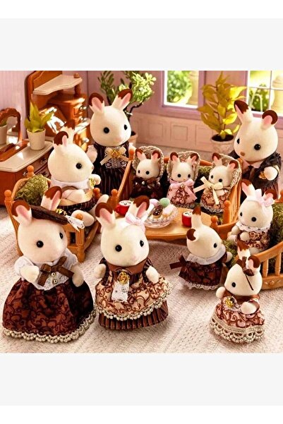 SYLVANIAN FAMILIES Çikolata Kulaklı Tavşan Ailesi Yıldönümü Seti 5848