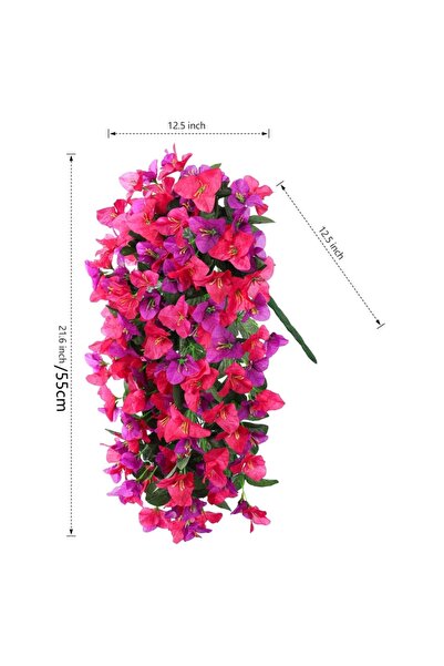 Choice3 1 pc VIOLET Artificial Flowers Vine Bougainvillea Wedding Home Room V...