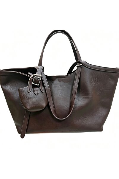 Bleco Vintage Soft Leather Large Capacity Tote Bag