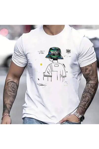 LİNA06 Mens TShirt Comfortable Crew Neck Casual ShortSleeves Soft Breathable ...