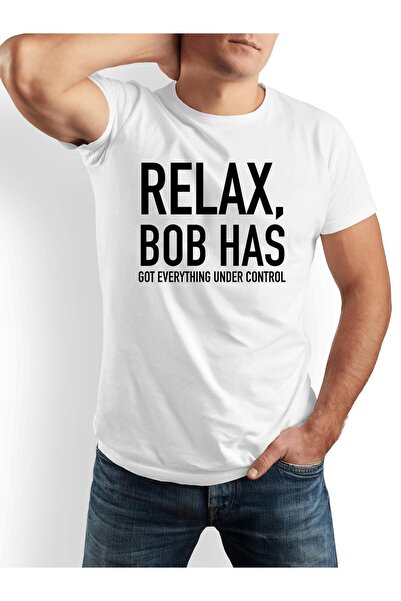 LİNA06 تي شيرت رجالي بأكمام قصيرة من RELAX BOB HAS GOT EVERYTHING UNDER CONTR...