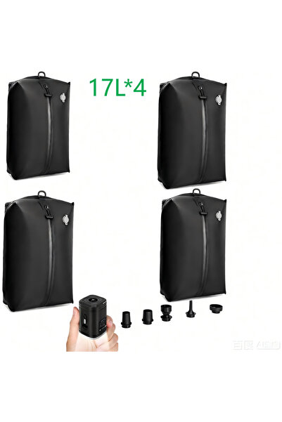 Choice5 4bag1pump-17L 17L 28L 35L travel Vacuum Bag Reusable Storage Bag Outd...
