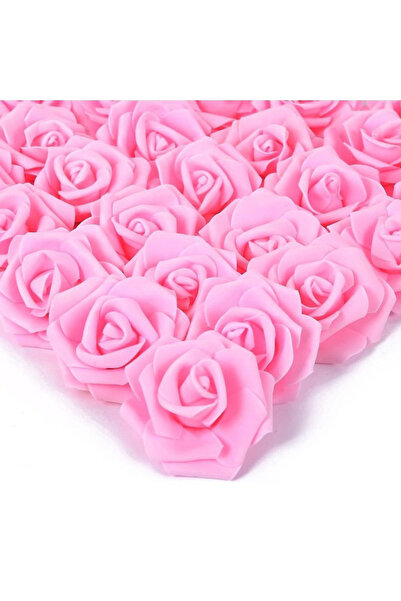 Choice26 50Pcs Pink 30/50Pcs Artificial Bridal Bouquet Foam Rose Flower Head ...