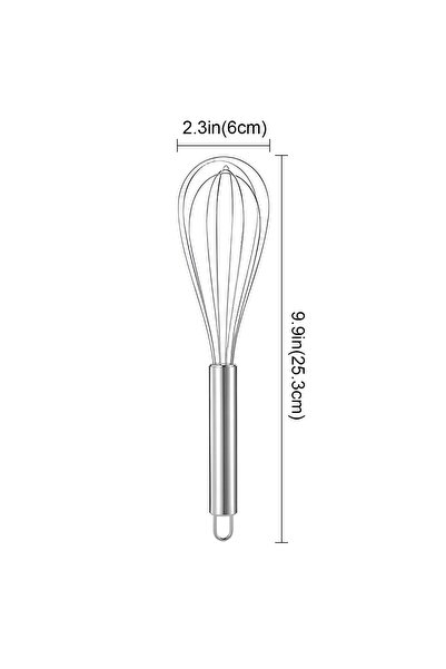 choice2 10inches Stainless Steel Egg Beater, Manual Handheld Batter and Cream...