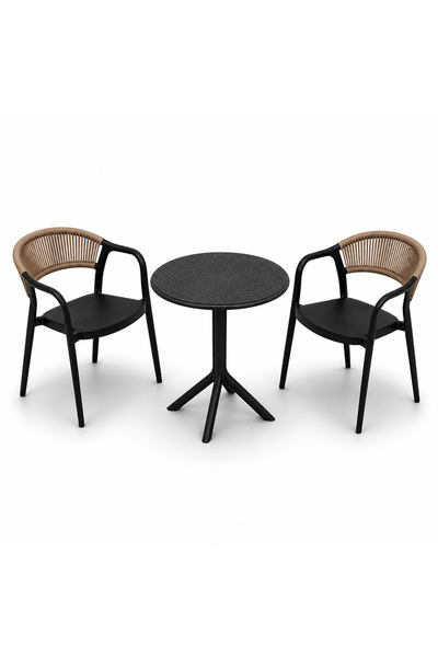 Saray Home Σετ (3 τεμάχια) Τραπέζι με 2 Καρέκλες 60 x 60 x 70 Clelia GRDCLELI...