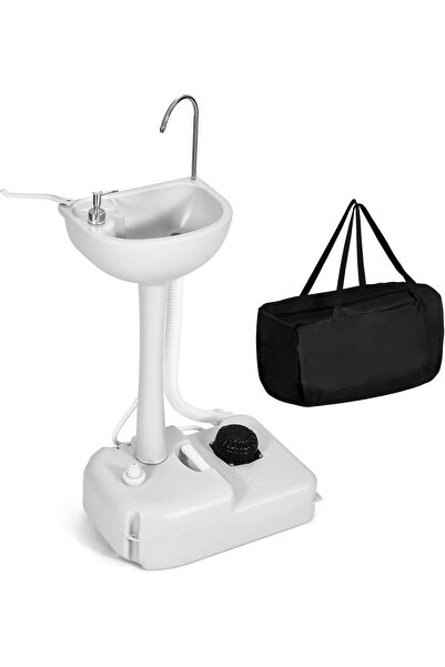 EasyLife Portable Camping Sink with Water Tank Outdoor Hand Wash Station Free...