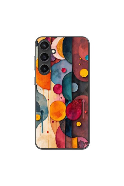 OEM Калъф, съвместим със Samsung Galaxy S23 FE, силиконов гел TPU, с абстракт...