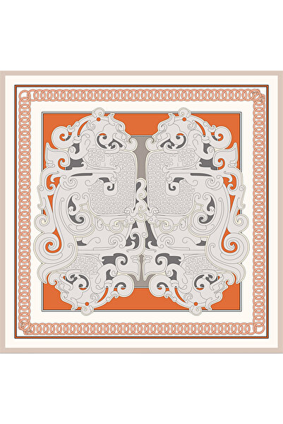 DESERTO Silk Twill Scarf 2026 Avantgarde Series Double-Sided 100% Silk 90X90