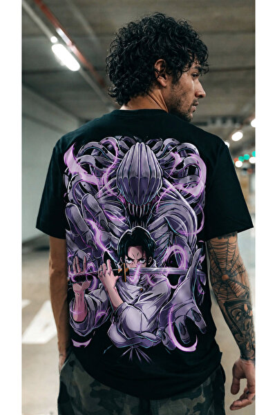 SHINOBIX Jujutsu Kaisen Anime Yuta Okkotsu Cursed Partners Oversize Printed T...