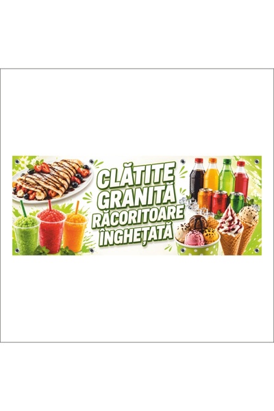 media Banner MEDIA, "Clatite, granita, sucuri, inghetata" model1, 300 x 120 c...
