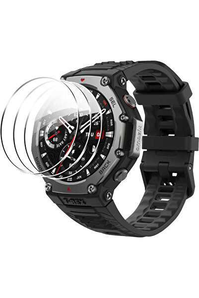 Choice Clear 3pcs Tempered Glass Films Guard for Huami T-rex 3 Smart Watch Tr...