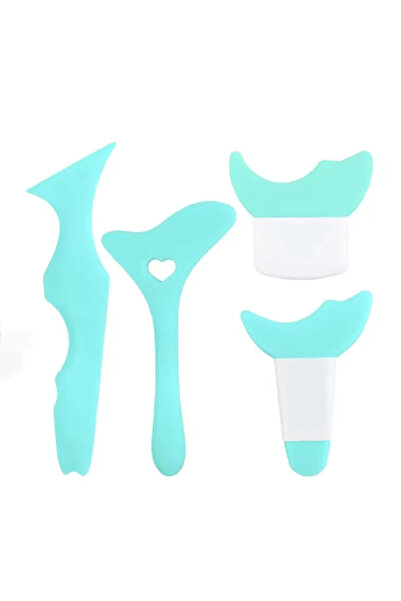 choice2 A0266-4PCS أزرق 3 قطع، أداة تجميل متعددة الوظائف من السيليكون للآيلاي...