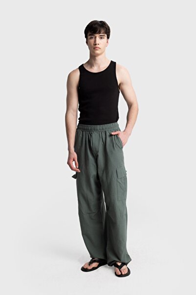 Hiccup GIESTO Pantaloni tricot bărbați din bumbac
