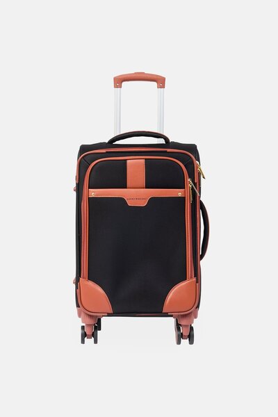 LUCKY BRAND 21 Inch Brand Logo Cabin Spinner Luggage, Brown