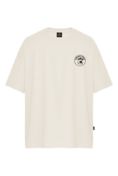 Espina Premium Oversize Vintage Rides Printed Short Sleeve T-Shirt