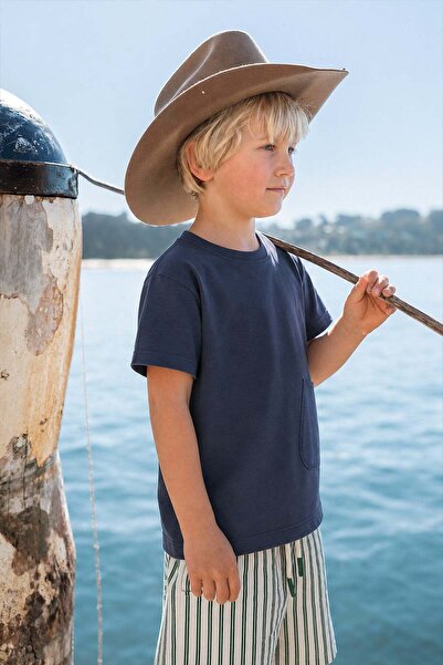 Cigit T-Shirt 1-8 Years Old Navy Blue