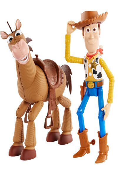 mattel Disney Pixar Toy Story 4 Woody and Bullseye Character Set, Film-Inspir...