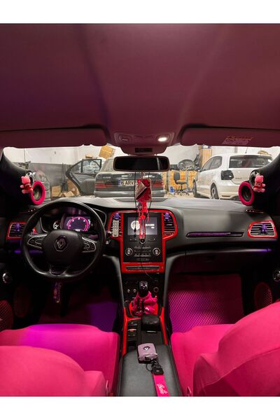 meriç cockpit design رينو ميجان 4 بكسوة خشبية سوداء