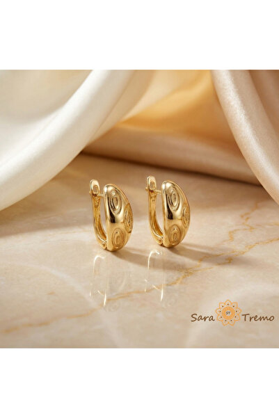 SaraTremo Aura Regala Earrings – Earrings plated with 3 layers of 14K gold, 1...