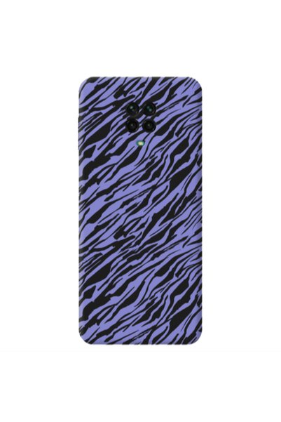 Other Xiaomi Redmi Note 9 Pro Black zebra Purple Colored Silicone TPU Θήκη