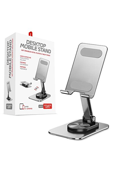 Powerway DMS33 Full Metal Gövde 360 Derece Dönebilen Profesyonel Masaüstü Telefon Standı