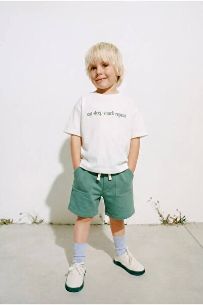 ÇOCUK GİYİM MERKEZİ Children's Cotton Shorts Set