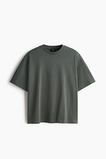 H&M Pamuklu Tişört Oversized Fit