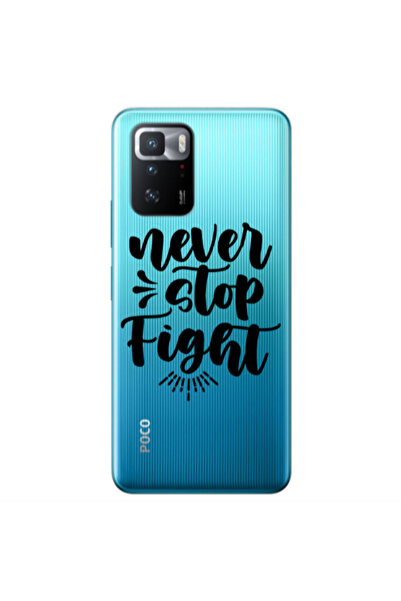 Other Xiaomi Poco X3 GT Never stop fight Transparent Silicone TPU Θήκη