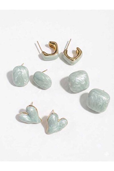 Nevara Trendy Women's Earrings Set - 4 Pairs of Stylish Designs, Various Shap...