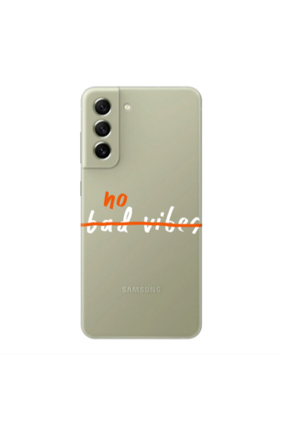 Other Samsung S22 No bad vibes 2 Transparent Silicone TPU Θήκη